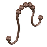NEW MOEN double Shower Curtain Rings in Old World Bronze - 12pk