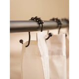 NEW MOEN double Shower Curtain Rings in Old World Bronze - 12pk