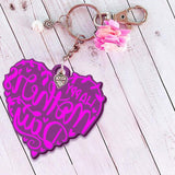 New Set of 3 Mom Word Silicone Resin Molds Heart Shape Epoxy Mold for DIY Keychains