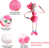 New Mommy Long Legs Plush, 17 inches Pink Cute Stuffed Animal Plush with Steel Wire in it , Same as Huggy Wuggy, for anxiety & stress Toy