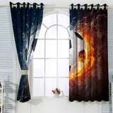 New Retails $57+ MomTumd Soccer Sports Curtain 63 Inches Long Multicolor Grommet Curtain Panel Blackout Grommet Window Curtains for Bedroom 55 x 63 Inch