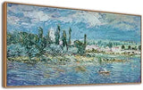 New Retails $189+ Framed Monet Canvas Wall Art - Landscape with Thunderstorm Fine Art Reproduction Pictures Prints Modern Artworks Large Wall Art Decor Aesthetic for Bedroom Bathroom Home Office Decorations 24" X 48"