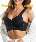 NEW Black Moona Bra - Front Closure Breathable Bra for Seniors, Lena Wear Bra for Seniors Sz 38