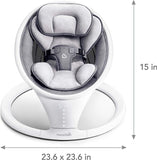 New in box! Munchkin Bluetooth Enabled Lightweight Baby Swing with Natural Sway in 5 Ranges of Motion, NO REMOTE, to operate use touchscreen! Retails $299+