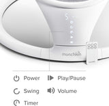 New in box! Munchkin Bluetooth Enabled Lightweight Baby Swing with Natural Sway in 5 Ranges of Motion, NO REMOTE, to operate use touchscreen! Retails $299+
