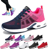 New Musabela Orthopedic Sneakers for Girls/Women,Slip-On Air Cushion Breathe Mesh Running Walking Shoes, Pink Sz 5