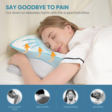 New Retails $60+ Muzsoul Cervical Pillow, Ergonomic Contour Pillow Memory Foam Pillow for Sleeping, Odorless Orthopedic Pillow with Comfort Support for Side Sleepers, Back & Stomach Sleepers