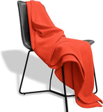 New MV Sport Oversized Sweatshirt Blanket – Fleece Knit Throw in Coral with Jane Street Logo Retails $122+