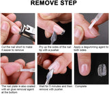 New Acrylic Fake Nails,240pcs Full Cover Ultra-Thin Frosted Clear Fake Nails False Nail Tips,Full Cover Nail with Case for Nail Salons and DIY Nail Art