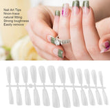 New Acrylic Fake Nails,240pcs Full Cover Ultra-Thin Frosted Clear Fake Nails False Nail Tips,Full Cover Nail with Case for Nail Salons and DIY Nail Art