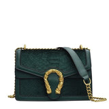 New The Naomi Crossbody Bag Handbag by Bond and Mason Emerald Green Crocodile Pattern Retails $273+