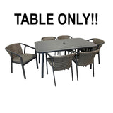 New in box! Retails $249+ Hampton Bay Napa Outdoor Dining Table! TABLE ONLY! CHAIRS NOT INCLUDED