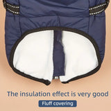 New Small Pet Cold Weather Padded Dog Vest with attached harness, Sz L, Navy! For dog 8-10 Lbs