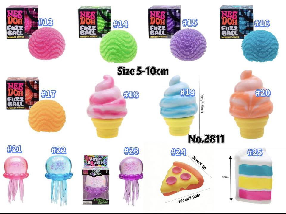 Pre-order New Squish Sensory toys No.281126, Size 5-5.5cm, #13-#25 to available only! Others sold out !Tax included