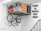 New in box! NewAge Products 40152 Ceiling Mount Garage Storage Rack, 4 by 8', White - Retails $328+