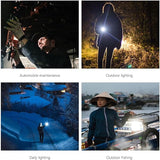 New Rechargeable LED Flashlights, Super Bright Flashlight with 4 Modes Powerful Flashlight for Camping Hiking and Emergencies