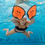 New NIKE SWIM SWIMMING HAND PADDLES, Large/X-Large-Length: 9.2″ , Width: 7.5″