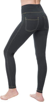 New Nirlon Women's Jeggings High Waist Tummy Control Jean Leggings with Pockets Sz 2X Retails $89+
