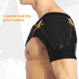 New Nobelium Shoulder Brace Adjustable Shoulder Support, Compression Brace for Dislocated AC Joint, Frozen Shoulder, Tendonitis, Swelling, Arthritis, Rotator Cuff, Fits Women and Men, Black! Great for right or left shoulder!