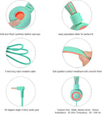 New Retails $53+ noot products Kids Headphones K11 Foldable Stereo Tangle-Free 5ft Long Cord 3.5mm Jack Plug in Wired On-Ear Headset (Mint/Coral)