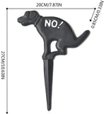 Retails $26+ Cast Iron No Pooping Yard Sign Stake, No Dog Pooping Solid Cast Iron Yard Sign Stop Dogs from Pooping On Your Lawn for Outdoor Lawn Garden Yards (Small)