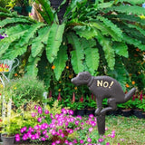 Retails $26+ Cast Iron No Pooping Yard Sign Stake, No Dog Pooping Solid Cast Iron Yard Sign Stop Dogs from Pooping On Your Lawn for Outdoor Lawn Garden Yards (Small)
