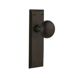 NEW Nostalgic Warehouse New York Plate with New York Door Knob in oil rubbed bronze- Privacy great for bedrooms & bathrooms or anywhere lock is needed - complete set for 1 door! Retails for $182+!
