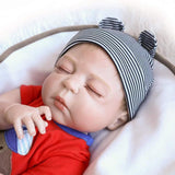 New NPK 20 Inch Full Body Silicone Reborn Doll Boy Lifelike Doll Newborn Baby includes Bottle, Blanket & Certificate