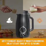 New Retails $165+ 10-in-1 Nut Milk Maker, 40oz Blender Homemade Almond, Oat, Soy, Coconut milk, Juice & Soup, Electric Bean Milk Machine with Delay Start/Auto-Clean/Boil Water/Keep Warm, Black