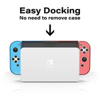 NEW Nyko Thin Case for Nintendo Switch OLED - Clear [Nintendo Switch Accessory] No Box, includes Manual & plastic protectant