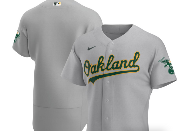 New with tags! Officially Licensed Men's Oakland Athletics Nike Gray Road Authentic Team Jersey size large retails $431.99