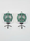 NEW Set of 2 Grasslands Road Decorative Metal and Wood Wall Hooks - Peace design