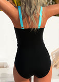 NEW Retails $87, MODLILY® Criss Cross Ombre Cyan One Piece Swimwear, Sz XL