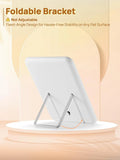 New OMIRO Desk Makeup Mirror, 8 x 5 inches Table Mirror with Foldable Stand and Hanging Hole for Shaving and Travelling, Black