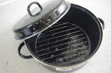 New Retails $80+ Direct-fired Open Fire Roasting Pot with lid 24cm(9") Great for Sweet Potato, Corn, Chestnuts, Shrimp