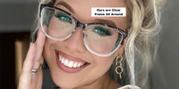 NEW Lensmart Oren Cat-eye Transparent Blue Light Blocking Glasses for Women, Clear