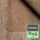 New Retails $79+ Oriental Weavers Outdoor Area Rug Pad Fits 5 Foot x 8 Foot! Protects you, your rug & your floor/deck!