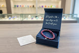 Retails $90+ Otter Spirit Red Chrysocolla Healing Bracelet Authentic AAA Grade natural crystal Red Chrysocolla~Grounding~Strength! Includes explanation care card! New in Gift Box!