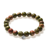 Retails $70+ Otter Spirit Unakite Healing Bracelet Authentic AAA Grade natural crystal Unakite~Balance~Harmony~Strength! Includes explanation care card! New in Gift Box!