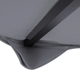 NEW Retails $200, Outsunny 10' x 10' Square 2-Tier Gazebo Canopy Replacement Top Cover Outdoor Garden Sun Shade, Dark Grey