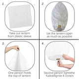 New 10 Pack Chinese Paper Lanterns 100% ECO Friendly Biodegradable Paper Release in Heaven for Weddings Birthdays Party and Memorials