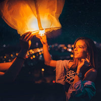 New 10 Pack Chinese Paper Lanterns 100% ECO Friendly Biodegradable Paper Release in Heaven for Weddings Birthdays Party and Memorials