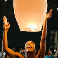 New 10 Pack Chinese Paper Lanterns 100% ECO Friendly Biodegradable Paper Release in Heaven for Weddings Birthdays Party and Memorials