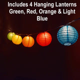 New The Dana Collin Collection set of 4 Paper lanterns! Battery Operated, 4 different colours! Great to use indoors or out!