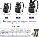 New Retails $45+ Pawaboo Pet Dog Carrier Backpack, Puppy Dog Travel Front Carrier for Small Medium Dogs Cats, Adjustable Breathable Dog Carrying Backpack with Safety Strips for Hiking, Walking (Black M Up to 10 lbs)