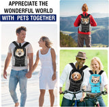 New Retails $45+ Pawaboo Pet Dog Carrier Backpack, Puppy Dog Travel Front Carrier for Small Medium Dogs Cats, Adjustable Breathable Dog Carrying Backpack with Safety Strips for Hiking, Walking (Black M Up to 10 lbs)