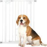 New Retails $80+ PawHut 36" H Dog Gate with Cat Door, Pet Gate with Small Door, Easy Open Indoor Dog Gates for Doorways, House, Stair, 29"-31.5" Long, White