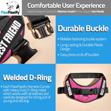 New Retails $32+ PawPawify No Pull Dog Harness, Heavy Duty Pet Vest to Prevent Tugging, Pulling, or Choking, Training and Walking (Pink, XXL (Chest 36-42in))