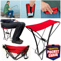 The Amazing Pocket Chair - Red, (New in Box)! Holds up to 250 lbs.