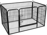 New FEANDREA Metal Pet Playpen, Puppy Playpen, Dog Enclosure, Pet Exercise Panels, Black